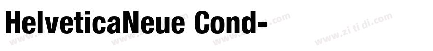 HelveticaNeue Cond字体转换